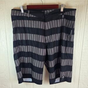 Men's Vans Black and Gray Hybrid Shorts, Size 36